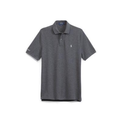 Ralph Lauren Classic Fit Mesh Polo Shirt Stadium Grey Heather