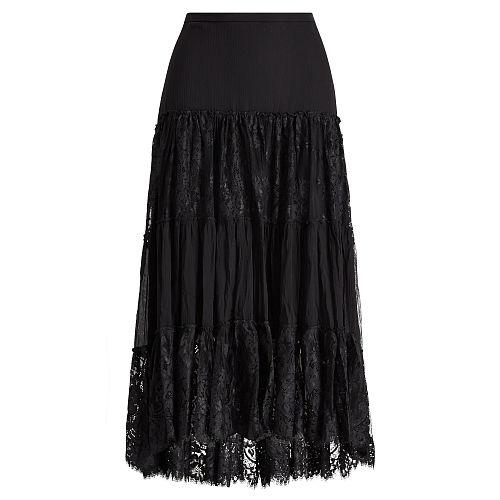 Polo Ralph Lauren Tiered Chantilly Lace Skirt