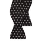 Ralph Lauren Square Silk Jacquard Bow Tie Black
