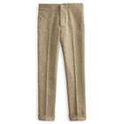 Ralph Lauren Slim Tweed Suit Trouser Cream Green Multi