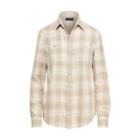 Ralph Lauren Relaxed Fit Plaid Twill Shirt 562 Yellow/cream