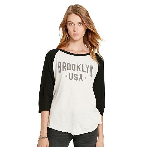 Ralph Lauren Denim & Supply Raglan Graphic Tee Adriondack Cream