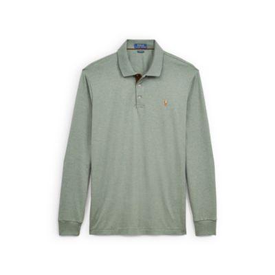 Ralph Lauren Classic Fit Long-sleeve Polo Denim Green Heather 1x Big
