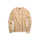 Ralph Lauren Cable Wool-cashmere Sweater Camel Melange