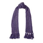Polo Ralph Lauren Aran-knit Scarf Violet Heather