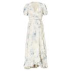 Ralph Lauren Denim & Supply Floral-print Gauze Wrap Dress Blue Floral