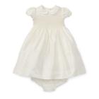Ralph Lauren Silk Taffeta Dress & Bloomer Cream 3m