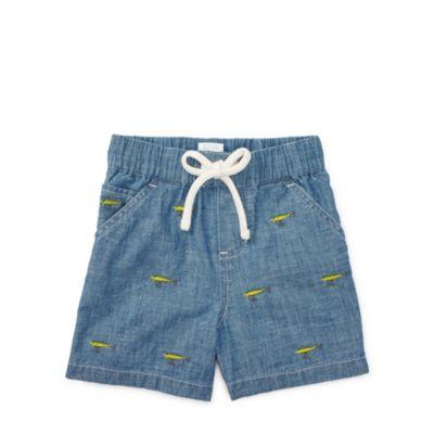 Ralph Lauren Cotton Chambray Short Medium Blue 18m
