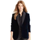 Polo Ralph Lauren Velvet Shawl-collar Jacket Jewel Blue