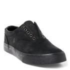 Polo Ralph Lauren Vito Nubuck Laceless Sneaker Black/black