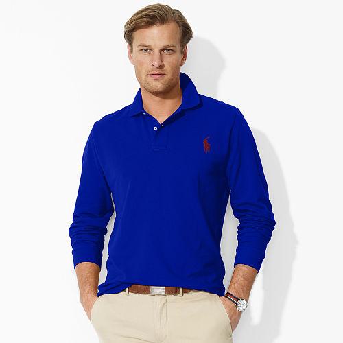 Polo Ralph Lauren Classic Fit Cotton Mesh Polo Heritage Royal