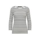 Ralph Lauren Striped Lace-up-sleeve Top Mascarpone Cream