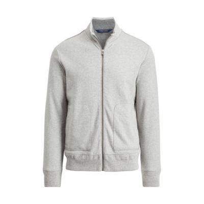 Ralph Lauren Cotton Interlock Track Jacket Light Grey Heather