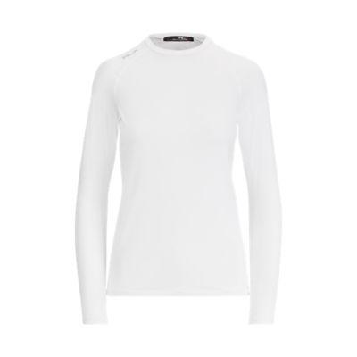 Ralph Lauren Uv Jersey Crewneck Top Pure White