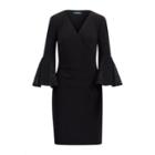 Ralph Lauren Jersey Bell-sleeve Dress Black