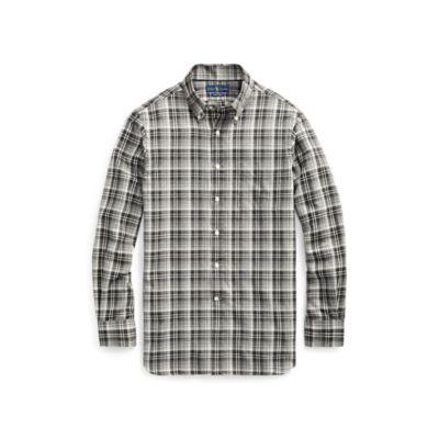 Ralph Lauren Classic Fit Luxury Twill Shirt White/black