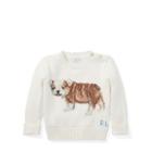 Ralph Lauren Dog Cotton-wool Sweater Warm White 12m