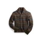 Ralph Lauren Fair Isle Wool-blend Cardigan Olive Fairisle