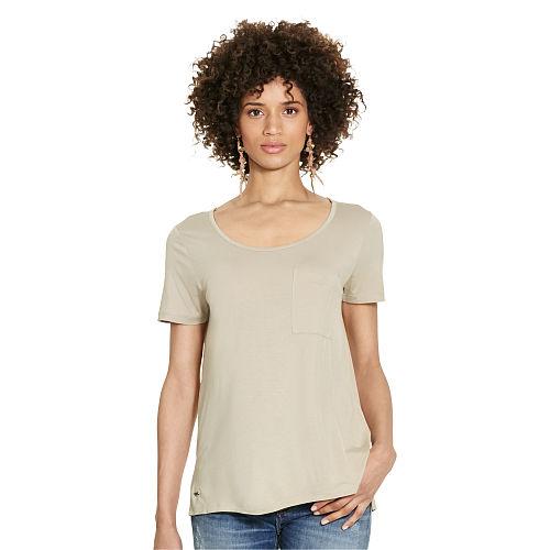 Polo Ralph Lauren Jersey Scoopneck Pocket Tee Dark Khaki