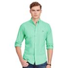 Polo Ralph Lauren Slim Garment-dyed Cotton Shirt Pale Kelly