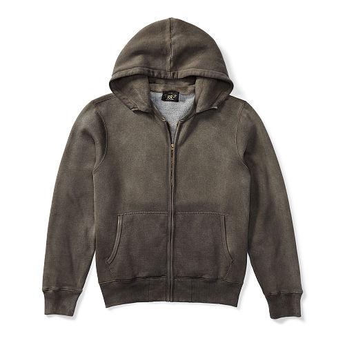Ralph Lauren Rrl Cotton-blend-fleece Hoodie Faded Black