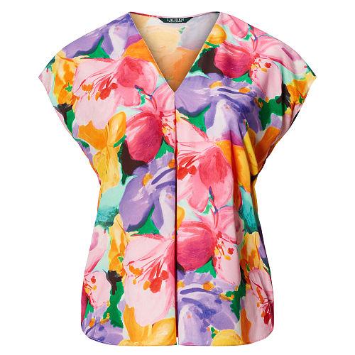 Ralph Lauren Lauren Woman Floral-print Top Multi