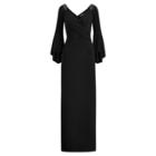 Ralph Lauren Jersey Bell-sleeve Gown Black