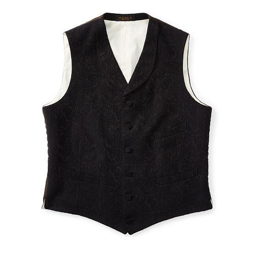 Ralph Lauren Rrl Bryant Cotton-blend Vest Faded Black