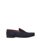Ralph Lauren Chalmers Suede Penny Loafer Navy