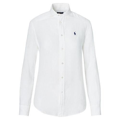 Polo Ralph Lauren Relaxed Fit Linen Shirt White