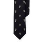 Ralph Lauren Wool-silk Narrow Club Tie Navy