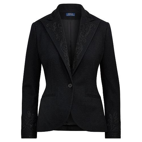 Polo Ralph Lauren Beaded Merino Wool Blazer
