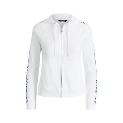 Ralph Lauren Embroidered Hoodie Soft White Pl