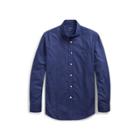 Ralph Lauren Classic Fit Plaid Twill Shirt Black/slate Blue