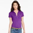 Ralph Lauren Women's Polo Shirt Classic Violet