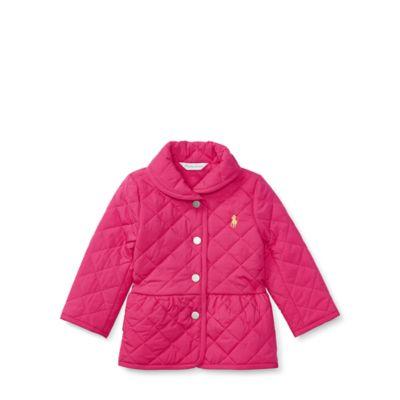 Ralph Lauren Quilted Barn Jacket Active Pink 6m
