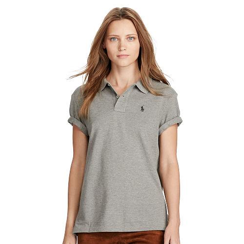 Polo Ralph Lauren Boyfriend Polo Shirt Soft Flannel Heather