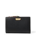Ralph Lauren Leather Dryden Compact Wallet Black/crimson