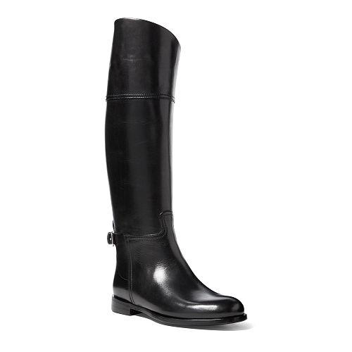 Ralph Lauren Sallen Burnished Calfskin Boot
