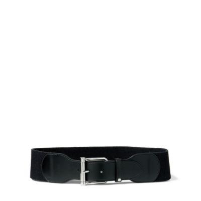 Ralph Lauren Wide Stretch Belt Black/black