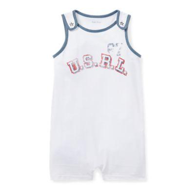 Ralph Lauren Cotton Jersey Graphic Shortall White 3m