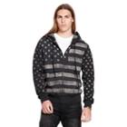 Ralph Lauren Denim & Supply French Terry Graphic Hoodie Polo Black All Over Print