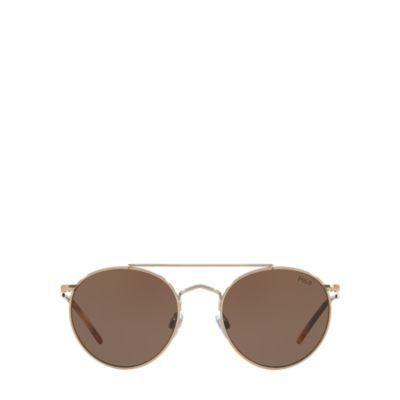 Ralph Lauren Double-bridge Round Sunglasses Gold