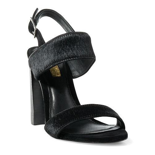 Ralph Lauren Lauren Kacia Haircalf Sandal Black