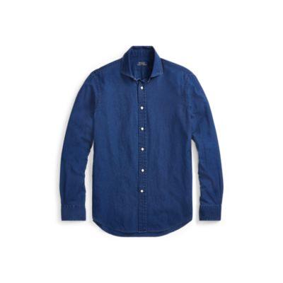 Ralph Lauren Classic Fit Indigo Twill Shirt Dark Indigo