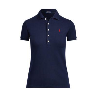 Ralph Lauren Skinny Fit Stretch Mesh Polo Cruise Navy