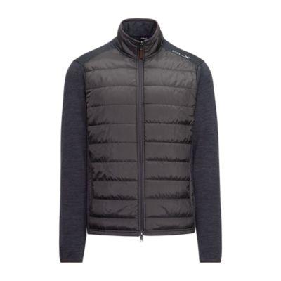 Ralph Lauren Paneled Stretch Wool Jacket Avery Heather
