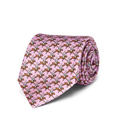 Ralph Lauren Polo Player Silk Narrow Tie Light Pink