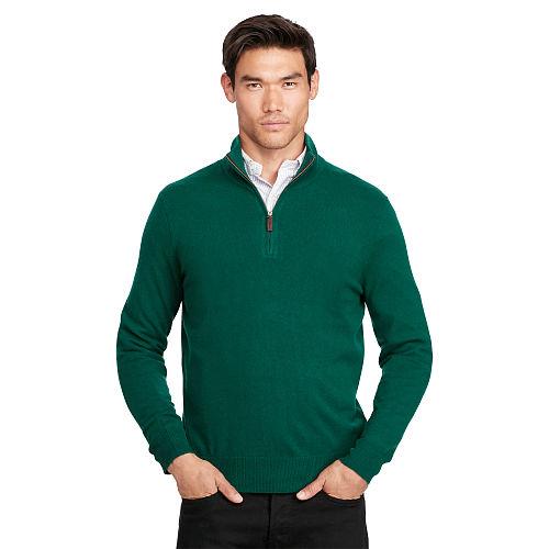 Polo Ralph Lauren Cashmere Half-zip Sweater New Forest