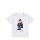 Ralph Lauren University Bear Cotton T-shirt White 3m